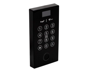 Zamek szyfrowy do drzwi z ekranem i weryfikacja na odcisk palca%2C PIN i karte RFID 13%2C56 mHz SecureEntry AC200S