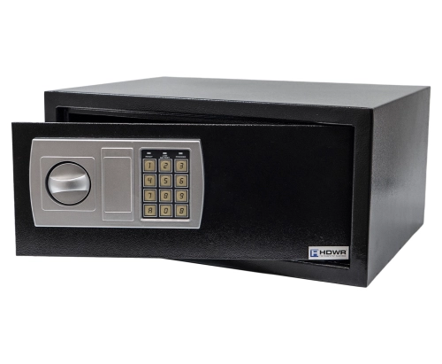 Sejf domowy, stalowa obudowa, 43 × 33 × 20 cm, HDWR SecureBox-40