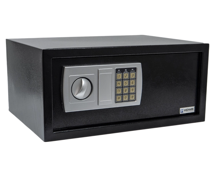 Sejf na klucze z kodem PIN do pieniędzy i dokumentów, zamek elektroniczny i mechaniczny SecureBox-40