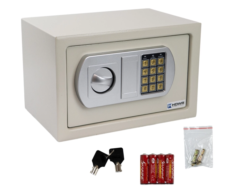 Sejf domowy, biurowy na pieniądze i dokumenty, zamykany na klucz na kod PIN SecureBox-30