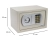 Mini sejf elektroniczny na kod PIN i na kluczyk do pieniędzy, dokumentów, biżuterii, stalowy, solidny  SecureBox-30
