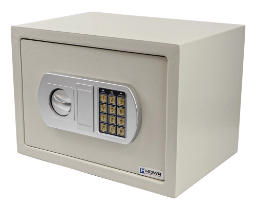 Sejf domowy na biżuterię, pieniądze z zamkiem elektronicznym na kod PIN i mechanicznym na klucz SecureBox-35