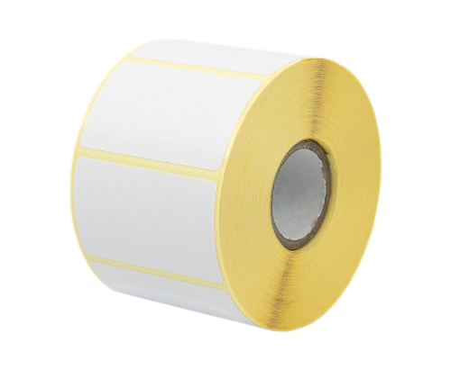 Etykiety termotransferowe na rolce, białe o wymiarach 50 x 30 mm 1000 sztuk do EZD ETK-TT-50x30-FI25