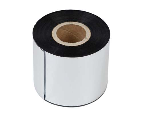 Taśma termotransferowa woskowo-żywiczna, czarna 54 mm x 300 metrów na rolce FI25 ETK-RIB-WZ-54x300-FI25