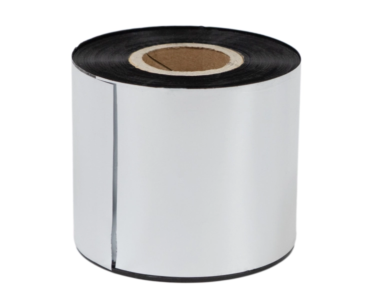 Taśma termotransferowa woskowo-żywiczna, czarna 54 mm x 300 metrów na rolce FI25 ETK-RIB-WZ-54x300-FI25