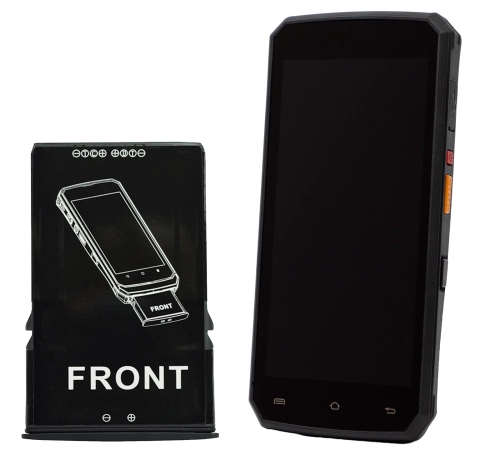 Przenośny terminal mobilny AndroSavvy-200 w zestawie z dodatkową baterią