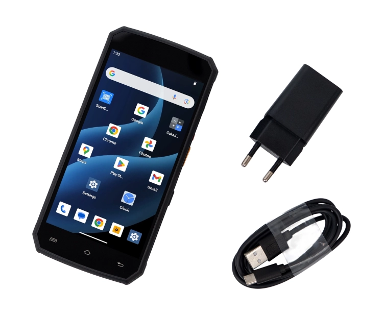 Komputer mobilny do skanowania kodów QR i przechowywania danych z Androidem 10, WIFI i Bluetooth AndroSavvy-200