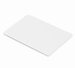 Karta RFID zgodna z MIFARE o czestotliwosci 13%2C56 MHz%2C zakodowana%2C biala z polyskiem HD RWC02