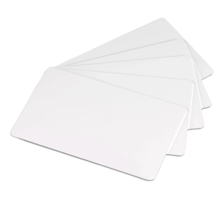Karta dostępu RFID UNIQUE z częstotliwością 125 kHz, niezakodowana, w kolorze białym z połyskiem HD-RBC01