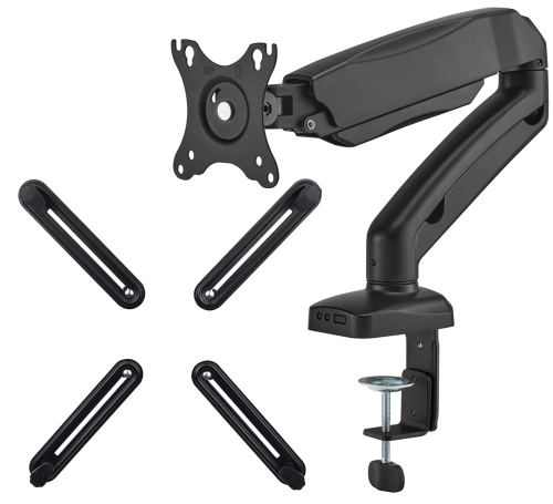 Uchwyt na monitor do biurka z regulacją wysokości, przekątna 17-32 cale SolidHand-GS01 w zestawie z adapterem VESA SolidHand-M01