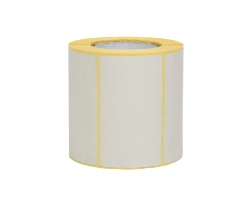 Etykiety termiczne EZD na rolce 500 sztuk, białe, papierowe o wymiarach 70 x 40 mm ETK-TM-70x40-FI25-500