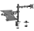 Uchwyt na monitor i laptop 17"-32" i 10"-15,6" SolidHand-AL01M01 w zestawie z adapterem VESA SolidHand-M01 13" - 27"