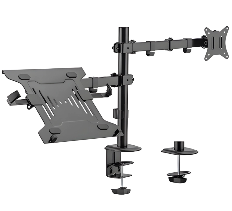 Uchwyt na monitor i laptop 17"-32" i 10"-15,6" SolidHand-AL01M01 w zestawie z adapterem VESA SolidHand-M01 13" - 27"