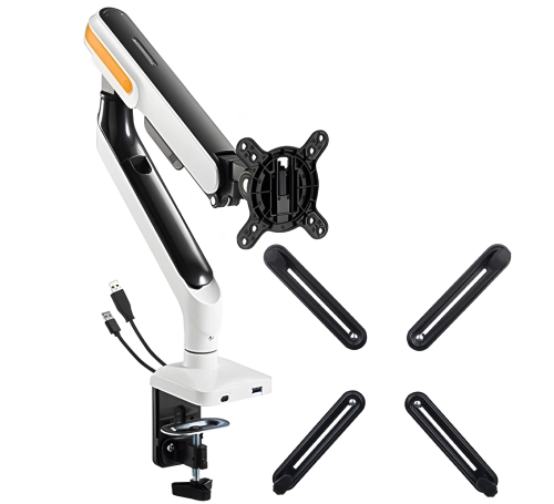 Stojak na monitor biurkowy SolidHand-ES01U z przekątna 17"-32" w zestawie z adapterem VESA do 13" - 27" SolidHand-M01
