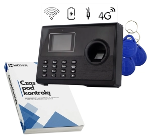 Rejestrator czasu pracy TimeLok 400 z 10 brelokami RFID 13%2C56 MHz i e bookiem Czas pod kontrola