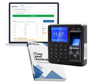 Rejestrator czasu pracy na karte i brelok RFID 125 kHz w zestawie z e bookiem Czas pod kontrola i programem ClockSum