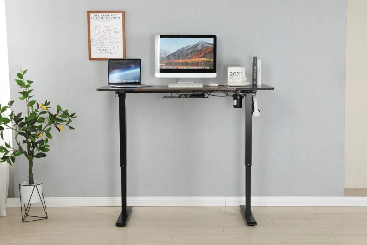 Elektryczne biurko ze stelażem i blatem deskTOP-24