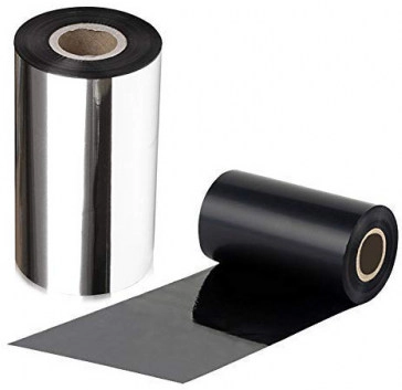 Taśma termotransferowa, czarna, ribbony